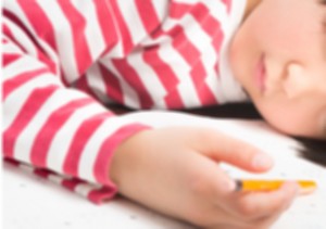 a girl sleeping